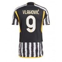 Fotbalové Dres Juventus Dusan Vlahovic #9 Domácí 2023-24 Krátký Rukáv
